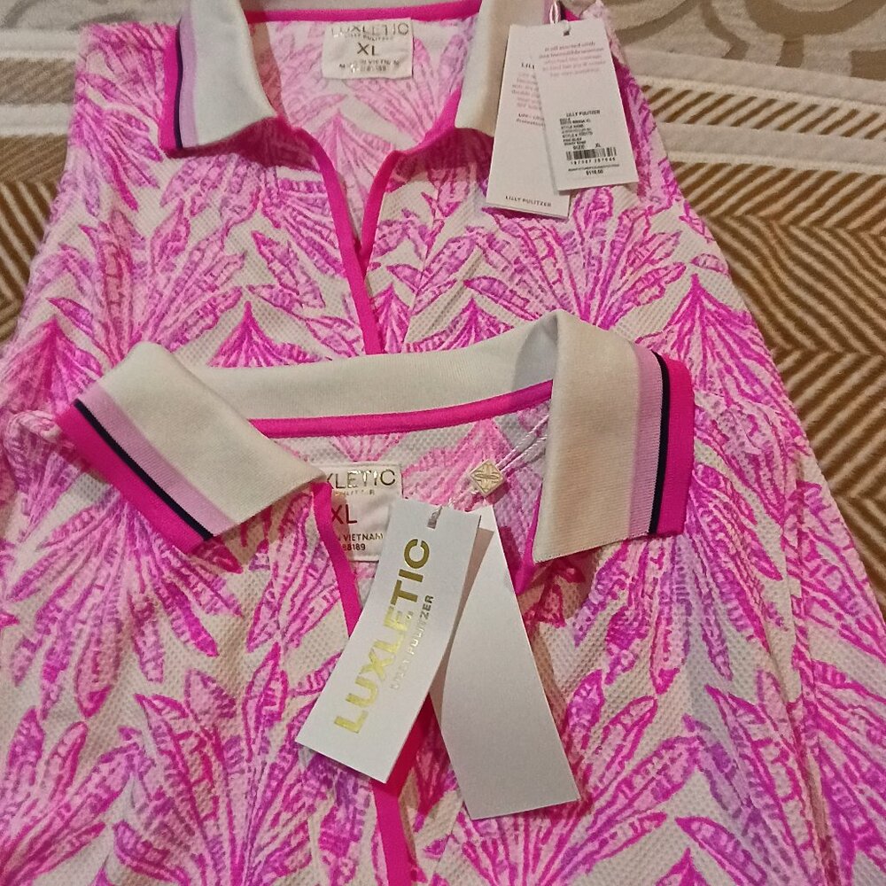 Lilly Pulitzer Polo Shirt -- Sleeveless